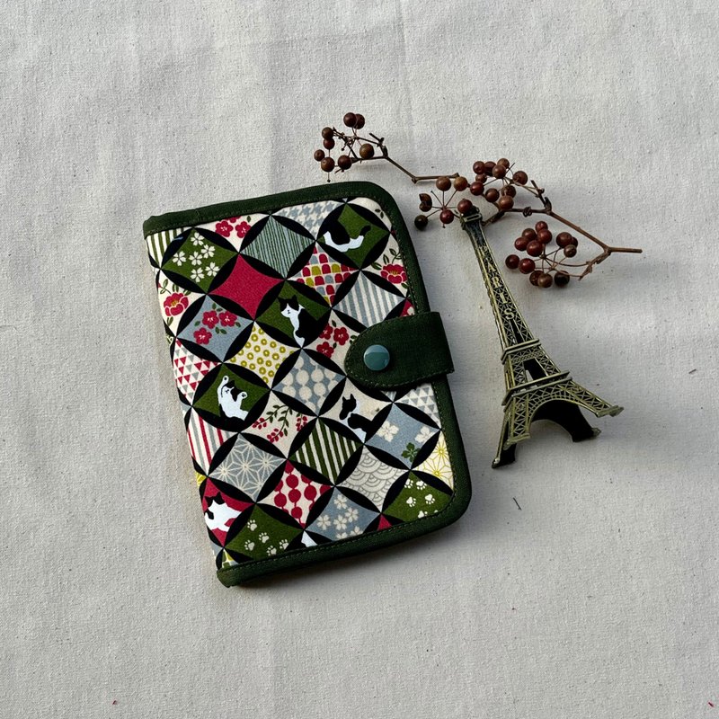 护照包丨手机钱包丨护照夹丨旅游用品/附斜背带- 绿色系 - 侧背包/斜挎包 - 棉．麻 绿色