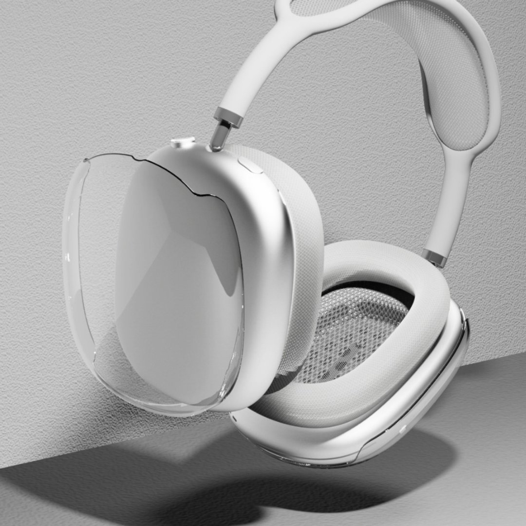 AirPods Max 透明保护壳 耳机壳 耳机套 - 耳机收纳 - 塑料 透明