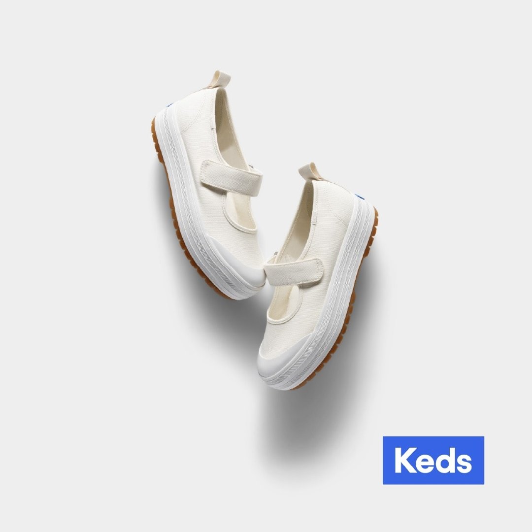 KEDS MARY JANE CANVAS 厚底玛丽珍鞋 女鞋 WF68186 - 女款休闲鞋 - 其他材质 