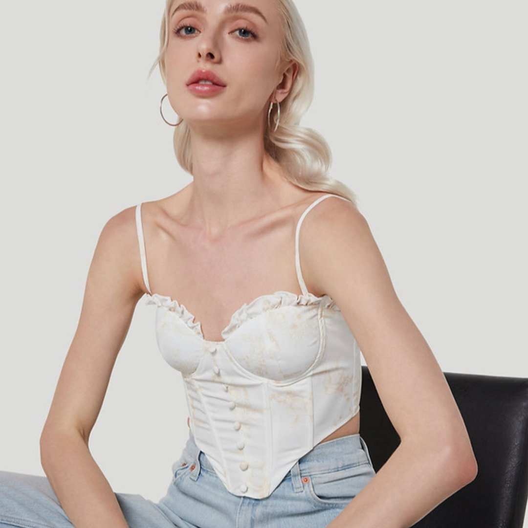 single strap Top super cute - 女装上衣 - 其他材质 