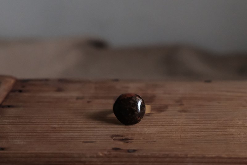 暗夜红系列 可调式戒指 - ying work shop。 - 戒指 - 陶 灰色