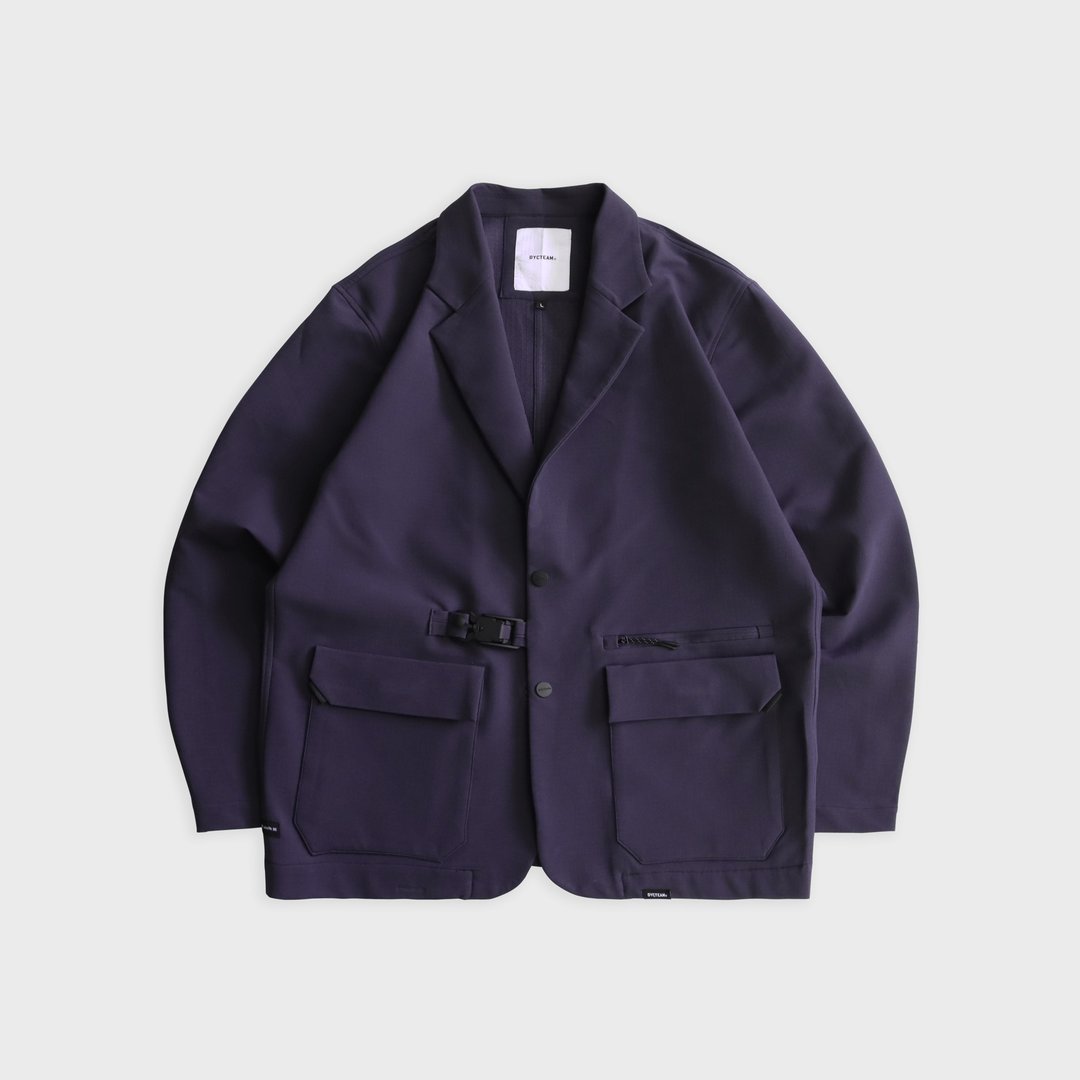 DYCTEAM - RePET Buckle Loose blazer (purple) - 男装西装外套 - 其他材质 紫色