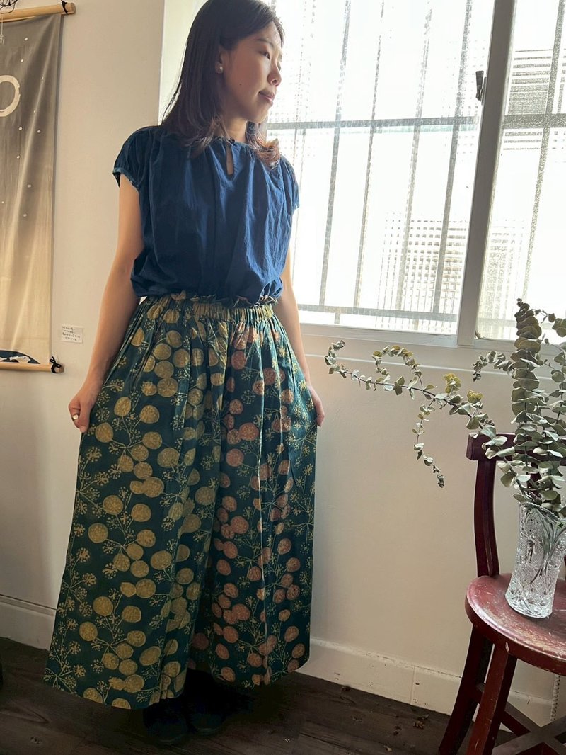 B046 月花草 flower 宽管裤 - 男士长裤 - 棉．麻 