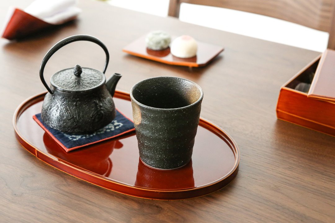 飞驒春庆 元田漆器 款待托盘 - 托盘/砧板 - 木头 咖啡色