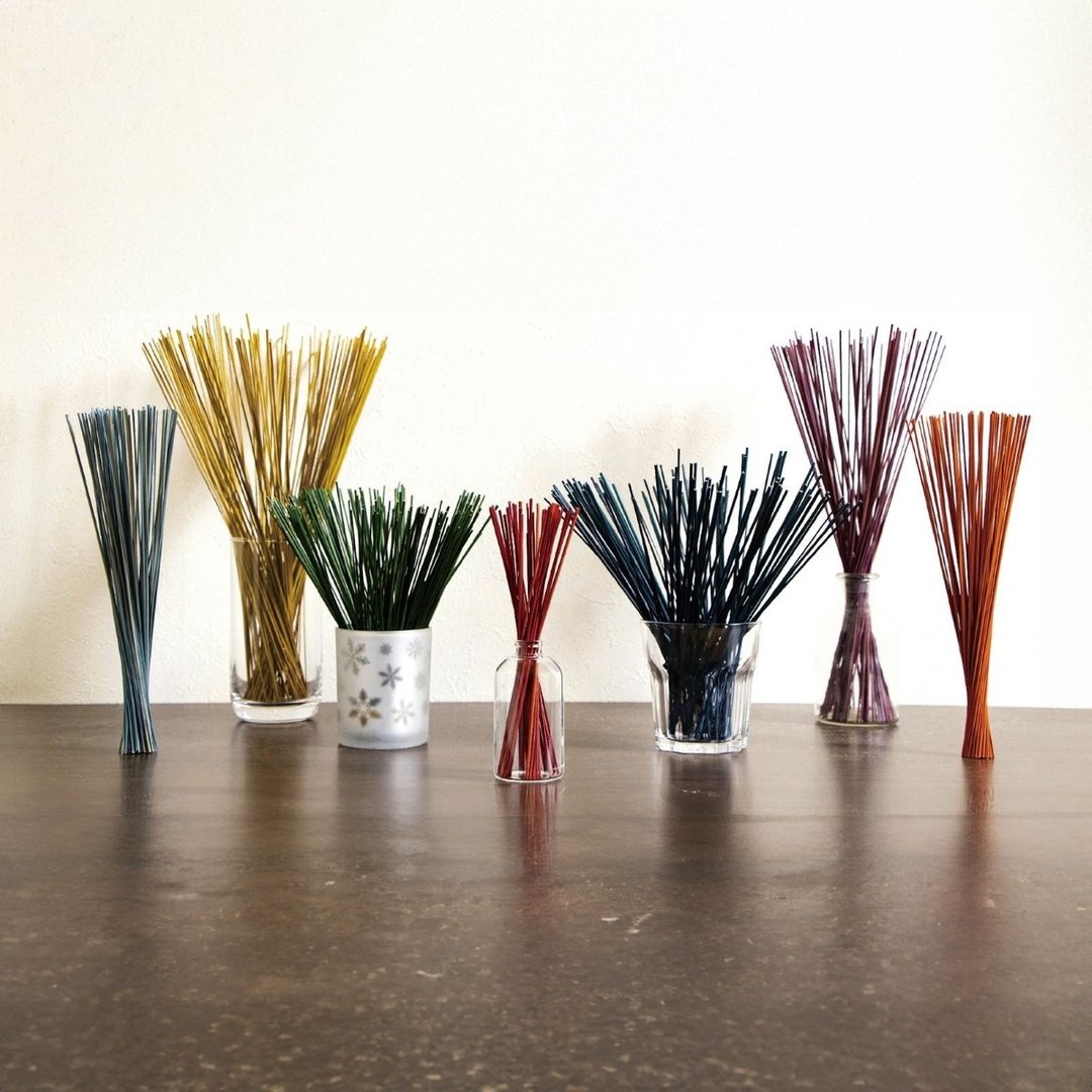 【手作DIY】染色蔺草花艺束FraGrass70 职人工艺 质感色调 花艺 - 香薰/精油/线香 - 其他材质 