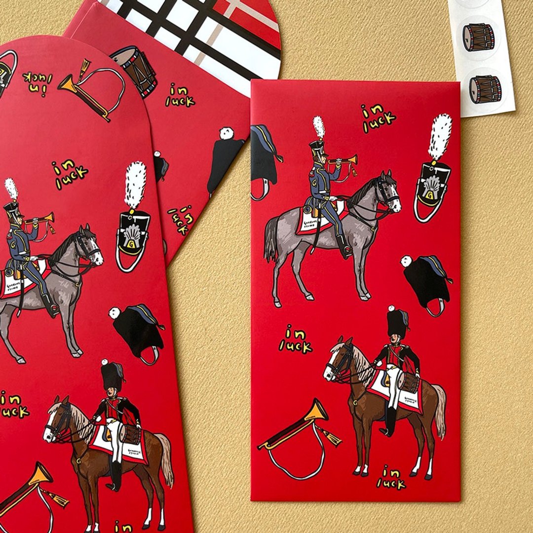 现货 马上 in luck 骑兵 红包袋 利是封 3 入 附专属封口贴纸 - 红包/春联 - 纸 