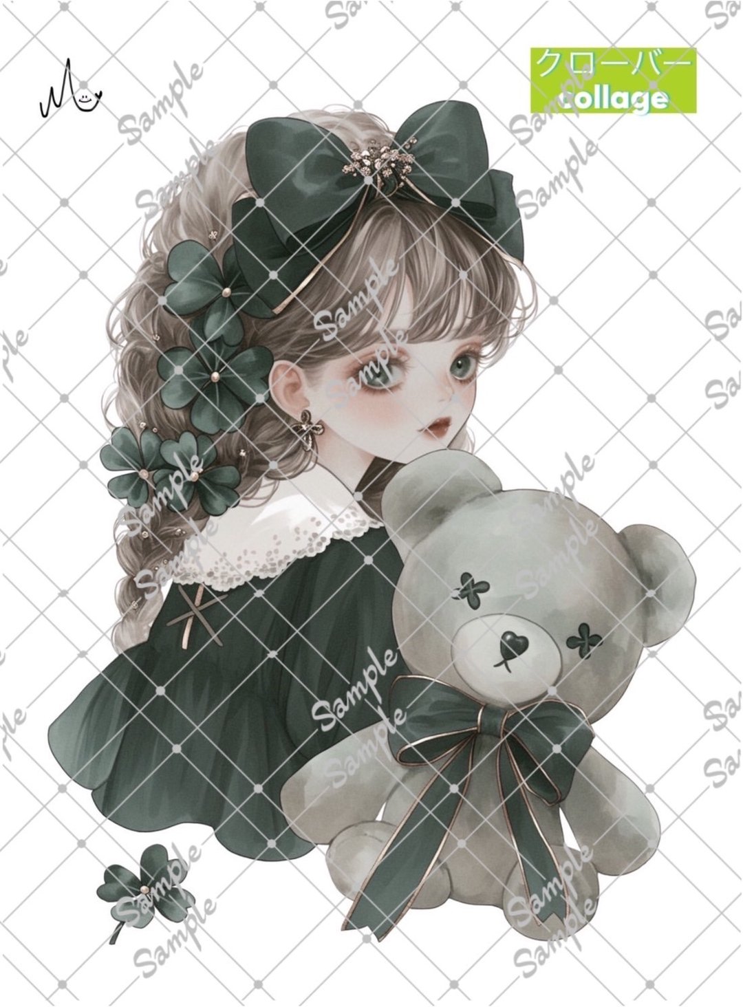 原创人物贴纸 期间限定幸运草系列 至10月10日 - 贴纸 - 纸 