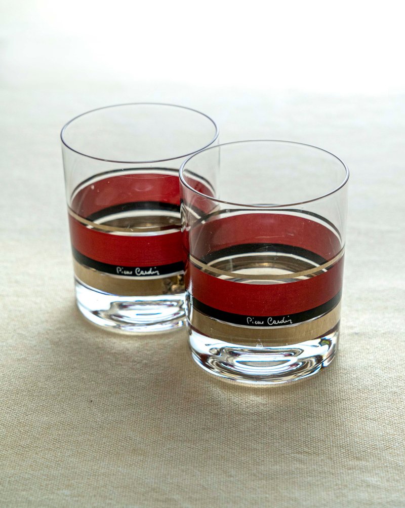 日本制 PIERRE CARDIN威士忌酒杯 一组2入 全新未使用 台湾包邮 - 玻璃杯 - 玻璃 透明