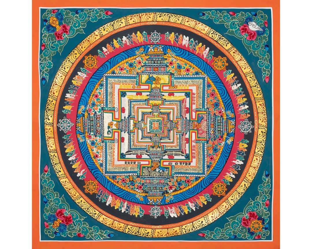 **神圣时轮唐卡——为正念空间而生的灵性之境** - 墙贴/壁贴 - 其他材质 多色
