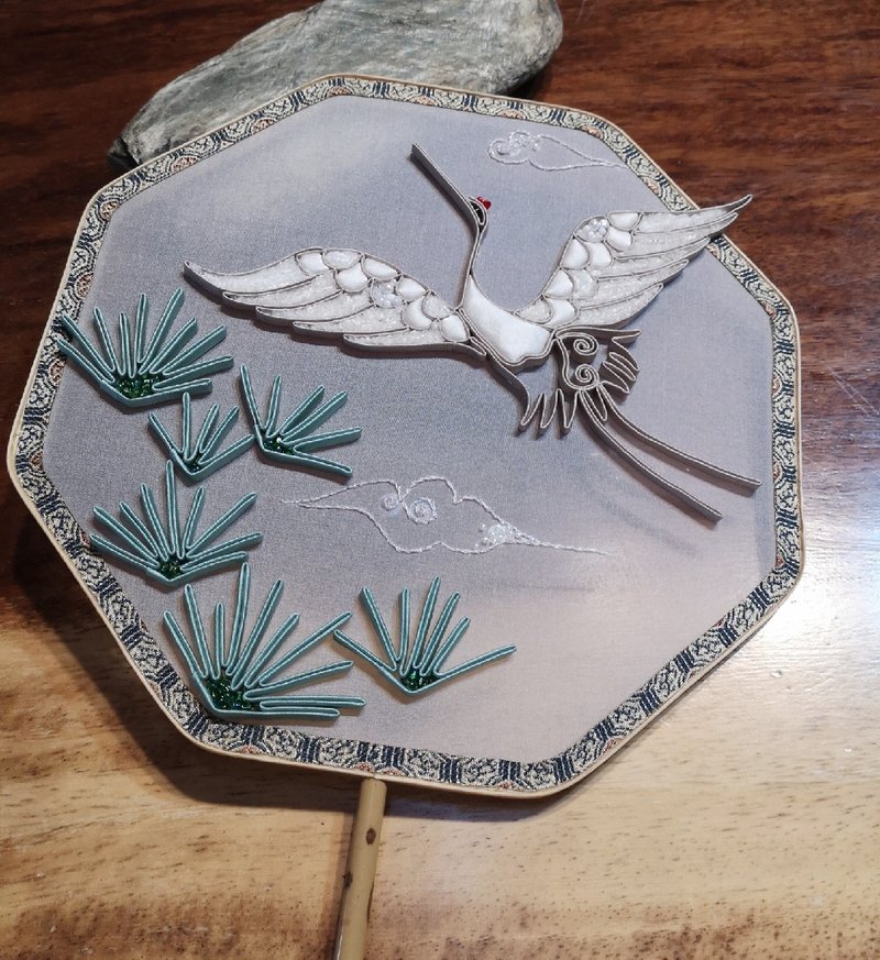 【盘扣原创设计】松鹤团扇 - 其他 - 其他材质 多色