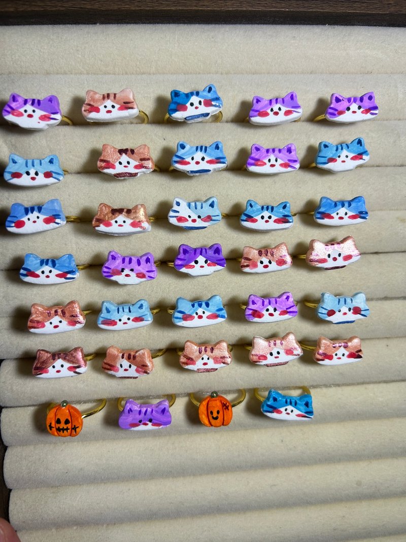 福袋手作戒指 | 发夹一字夹 | 手作饰品可调式戒指圣诞新年万圣节 - 戒指 - 其他材质 