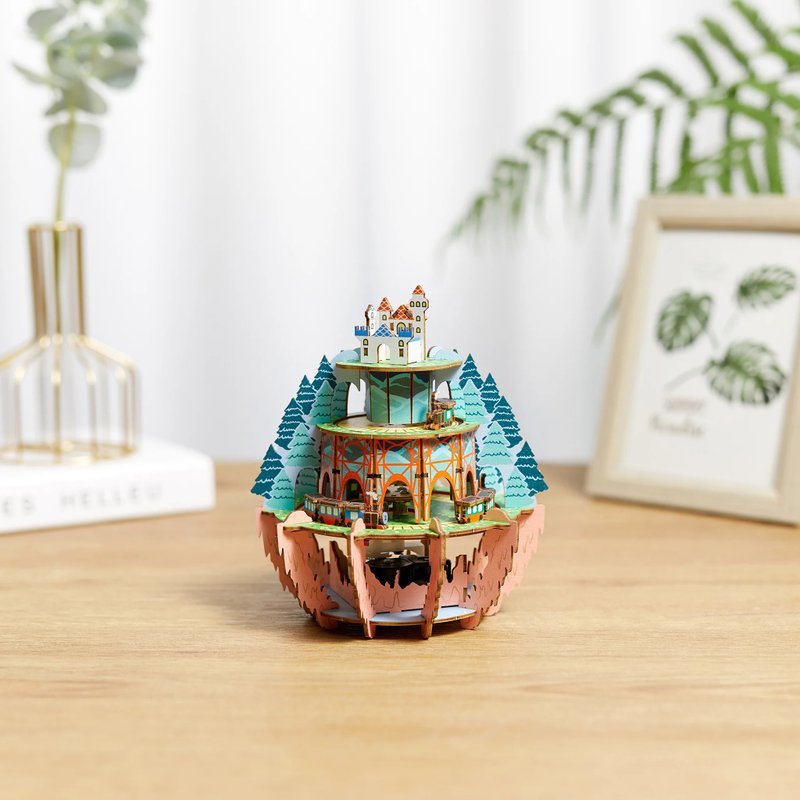 Jigzle 3D木拼音乐盒 探险系列-林幽探秘 |  拼图 手作 创意 - 拼图 - 木头 多色