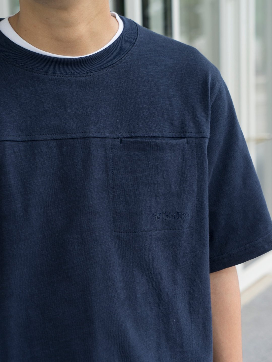 T-SHIRTS 夏日舒適透氣竹節棉 手感軟糯親膚 高溫天可穿 Cityboy - 男装上衣/T 恤 - 棉 蓝色