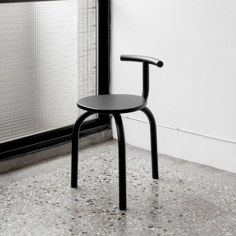 OGLE Chair | 极简弯管椅 | 黑 - 椅子/沙发 - 其他金属 黑色