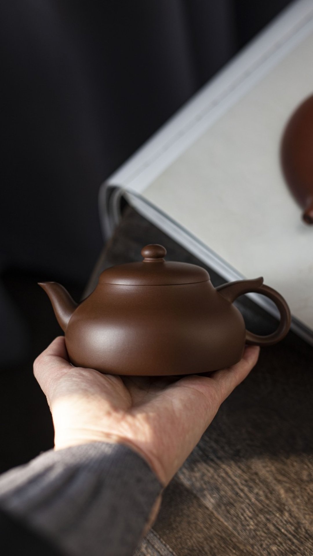 素影 全手工 300cc 原矿极品文革料 正宗润泽 器型正宗 稳重大 - 茶具/茶杯 - 陶 灰色