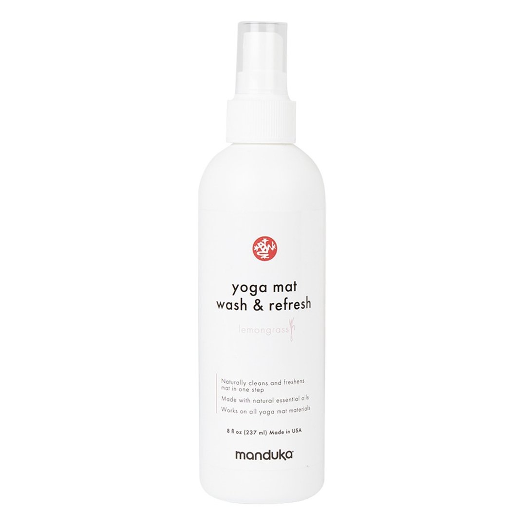 【Manduka】Mat Wash 瑜珈垫清洁喷剂 8oz - Lemongrass 柠檬草 - 运动配件 - 精油 白色