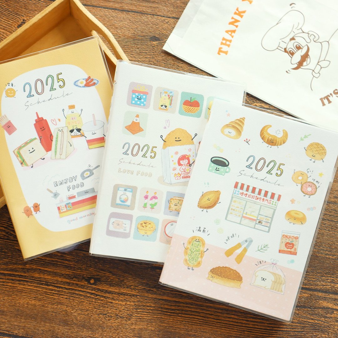 哩哩扣扣 / 2025 彩印 32K 日志手帐 (3 图) | 年度手帐 SDM-287 - 笔记本/手帐 - 纸 