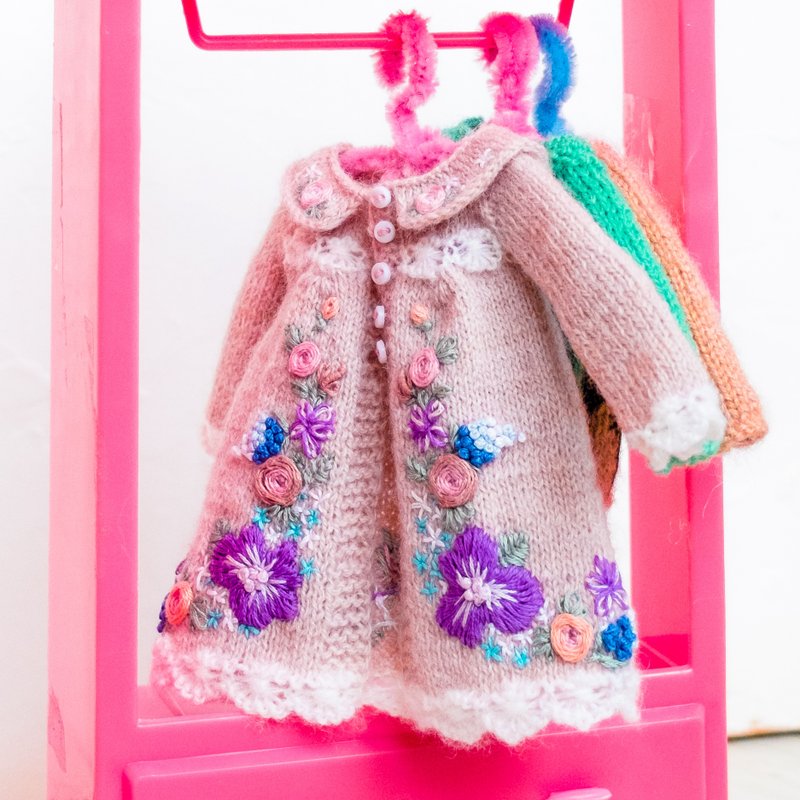 Blythe 大衣娃娃针织衣服 - 桌游/玩具 - 羊毛 