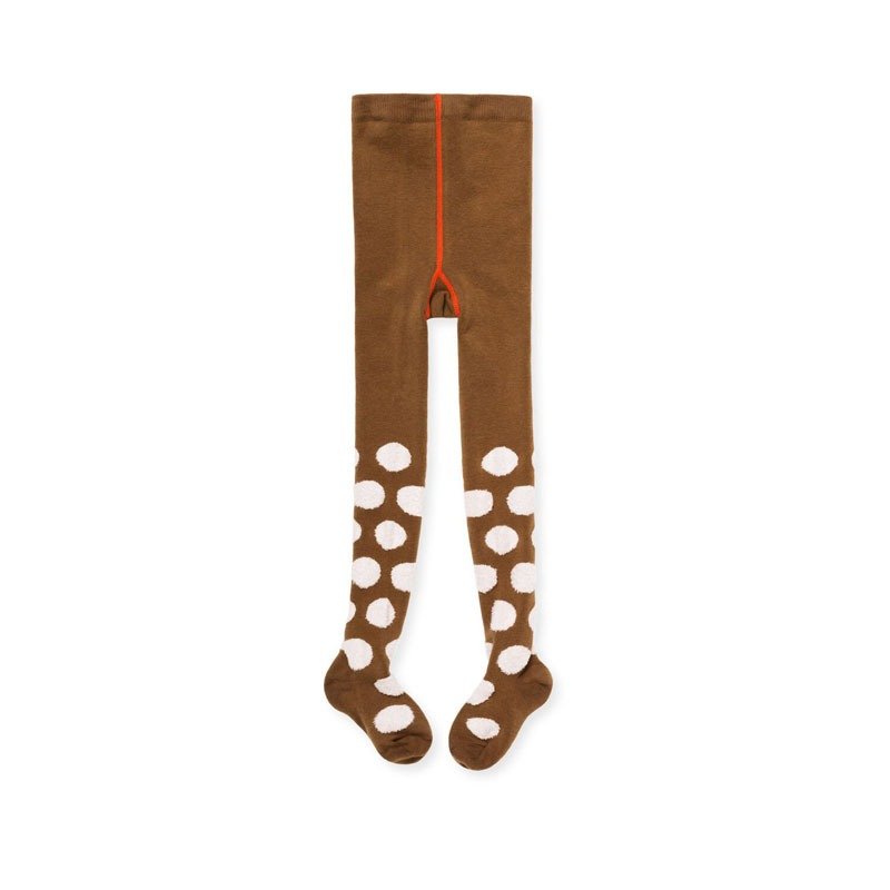 Sc. Lifestyle 舒适保暖 点点小童裤袜 - 其他 - 棉．麻 咖啡色