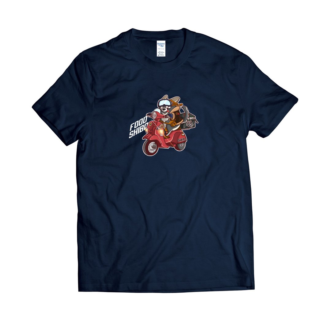 黑柴欢乐送-T-shirt 白/黑/灰/藏青 - 男装上衣/T 恤 - 棉 多色