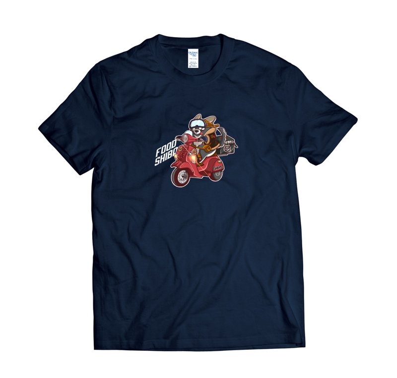 黑柴欢乐送-T-shirt 白/黑/灰/藏青 - 男装上衣/T 恤 - 棉．麻 多色