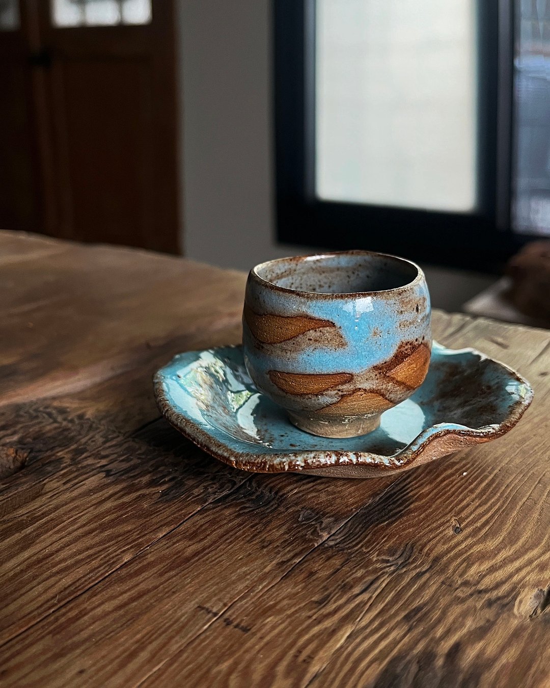 冷岚 杯盘组  | 陶器皿 - 茶具/茶杯 - 陶 蓝色