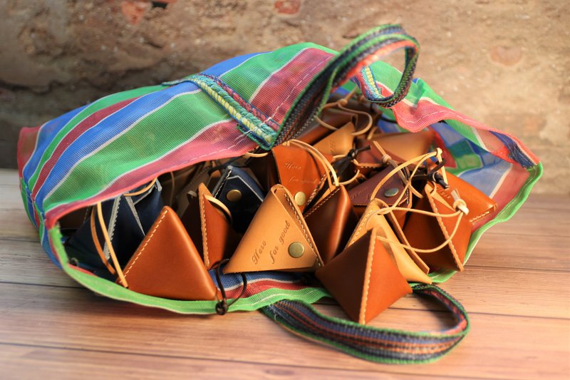 好运包中 粽子两用零钱包  端午节礼物(可加购印字) - 零钱包 - 真皮 