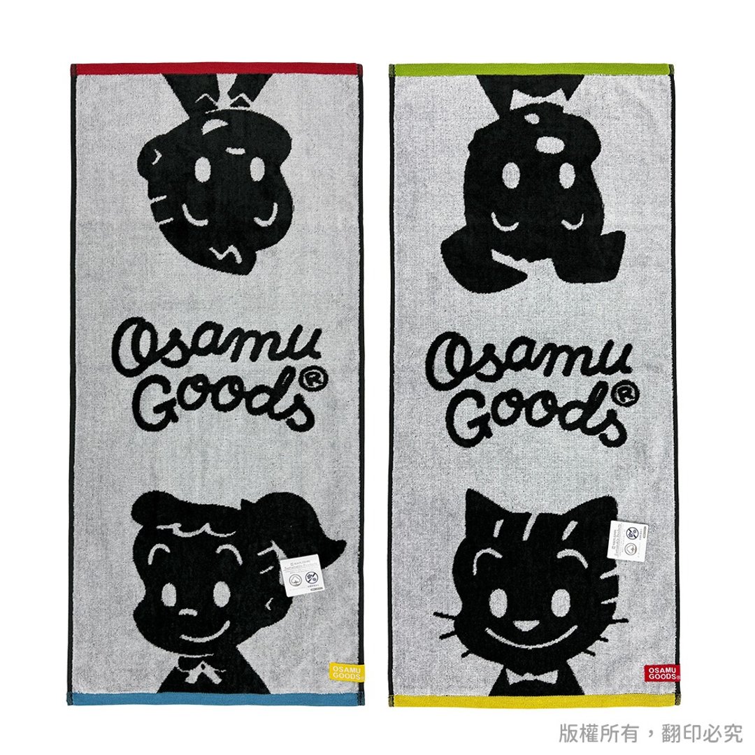 日本丸真 原田治 OSAMU GOODS 灰阶风格纯棉毛巾 - 毛巾浴巾 - 其他材质 
