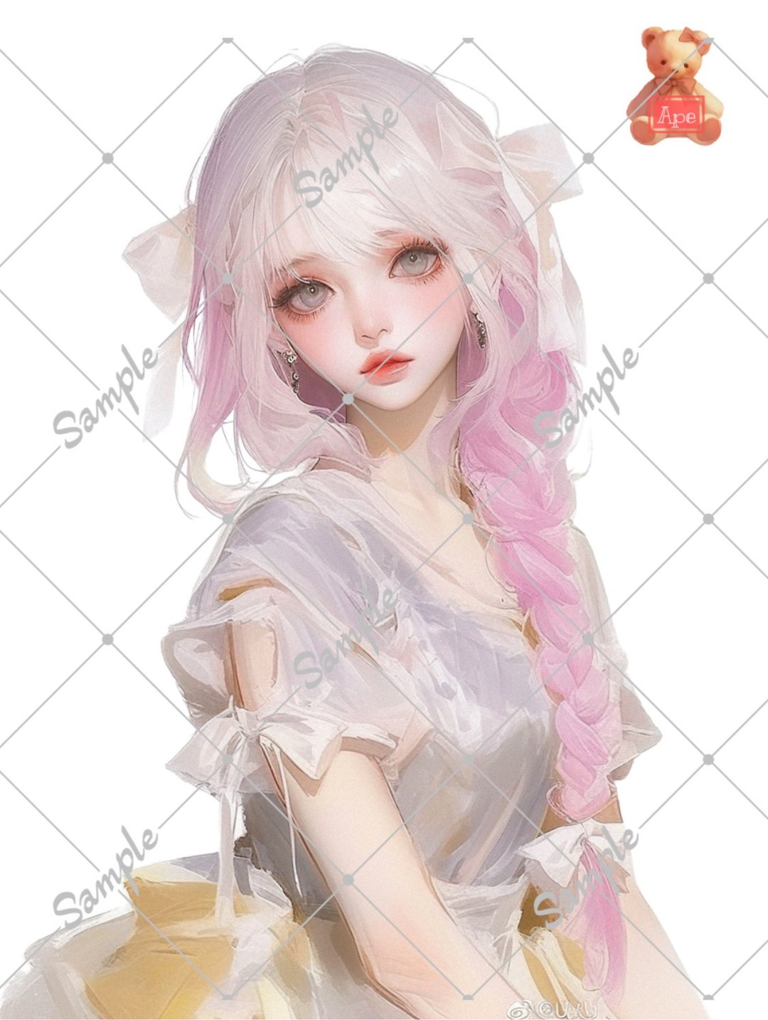原创人物贴纸 装饰贴纸 内含 5 枚 - 贴纸 - 纸 