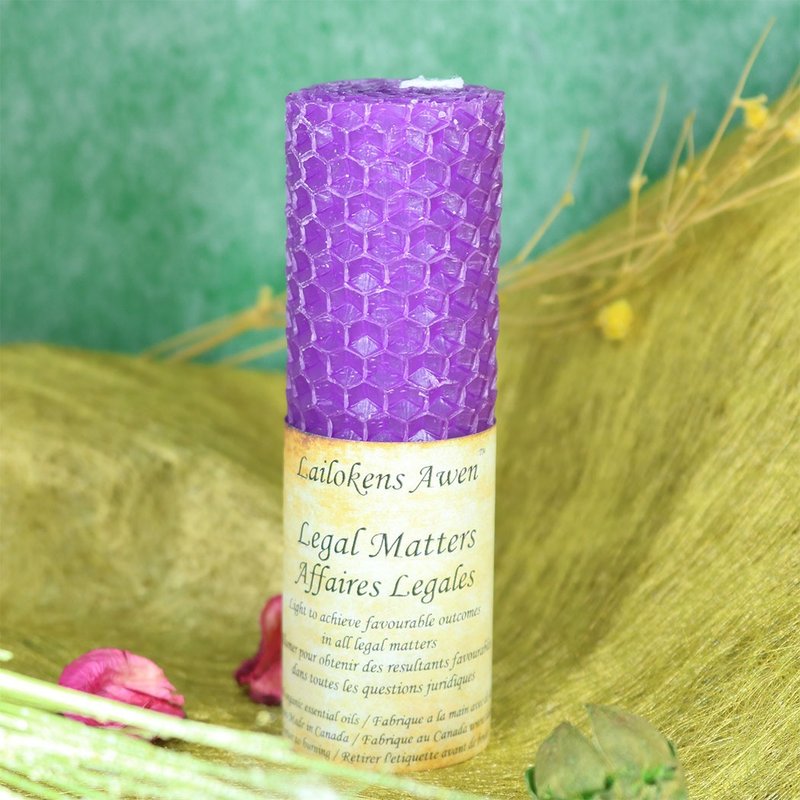 Lailokens Awen 能量许愿蜂蜡蜡烛 - 诉讼成功 - 蜡烛/烛台 - 蜡 红色