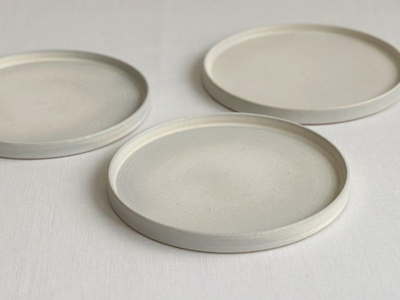小麦 六寸平皿 - 盘子/餐盘/盘架 - 陶 