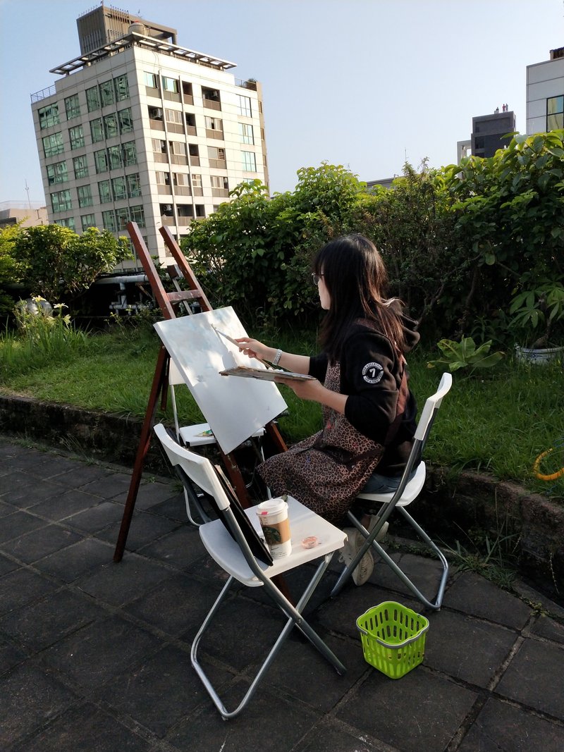 一人乐趣无人打扰的幸福漫时光。没有老师教学的自由画画。 - 插画/绘画/写字 - 颜料 