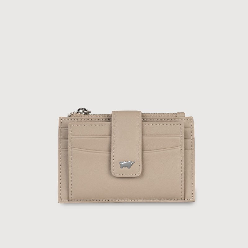 【免费升级送礼包装】维那斯-B 拉链零钱袋卡夹-奶茶棕/BF849 - 零钱包 - 真皮 咖啡色