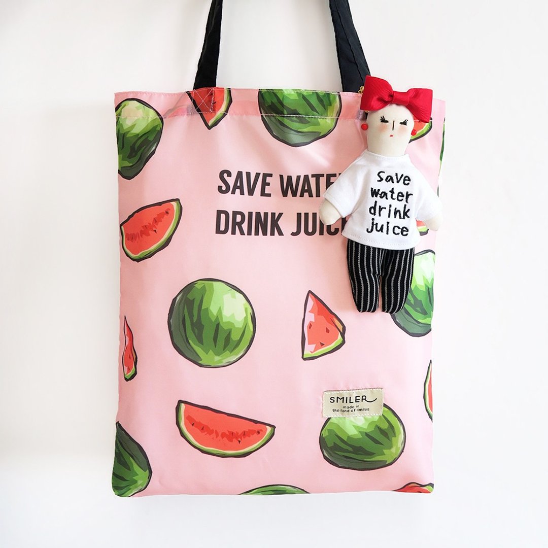 【Ms. Carrie - JUICE】ECO BAG x BAG CHARM - 吊饰 - 棉 粉红色