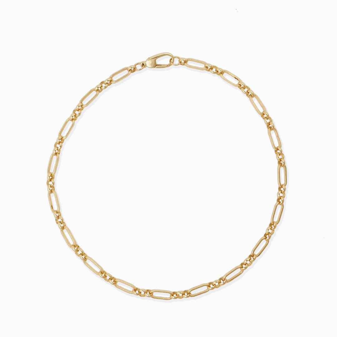 Chelsea Chain Bracelet | 日系隐形扣永恒手链 | 18K 黄金 - 手链/手环 - 贵金属 金色