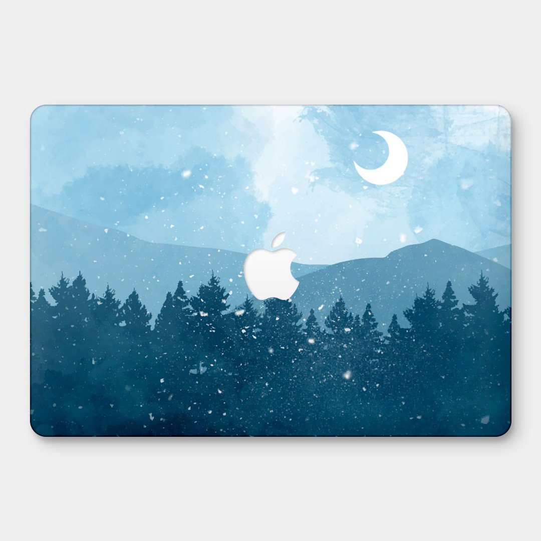 蓝色山景 MacBook 超轻薄防刮保护壳 PU002 - 平板/电脑保护壳 - 塑料 蓝色
