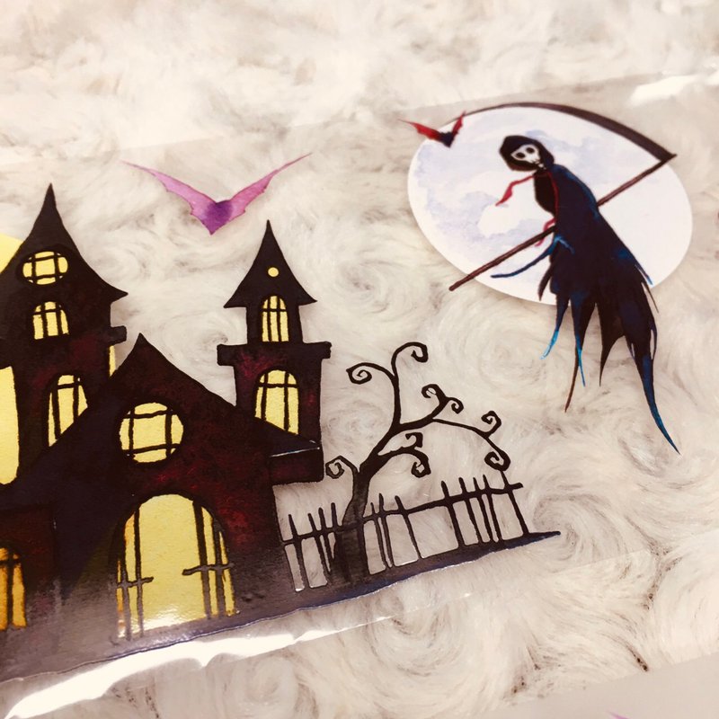 奇幻万圣节3　Fantasy Halloween 3　纸胶带 Masking Tape - 纸胶带 - 纸 多色