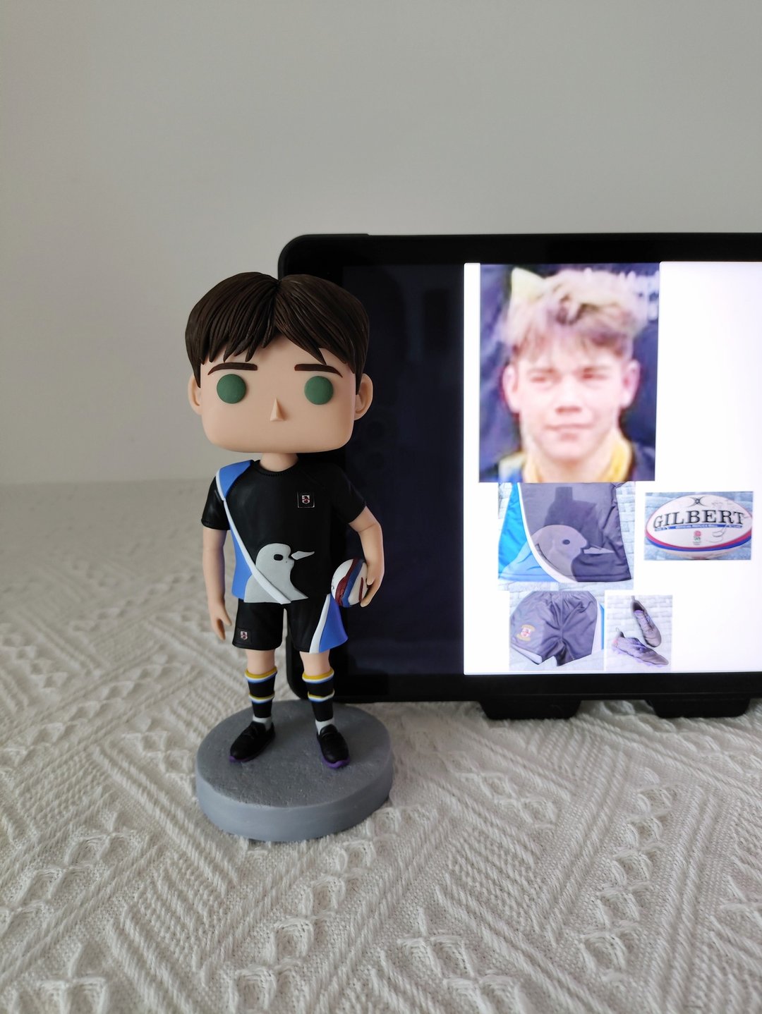 纯手工定制美国Funko Pop 自画肖像公仔娃娃男朋友老公生日礼物 - 玩偶/公仔 - 粘土 多色
