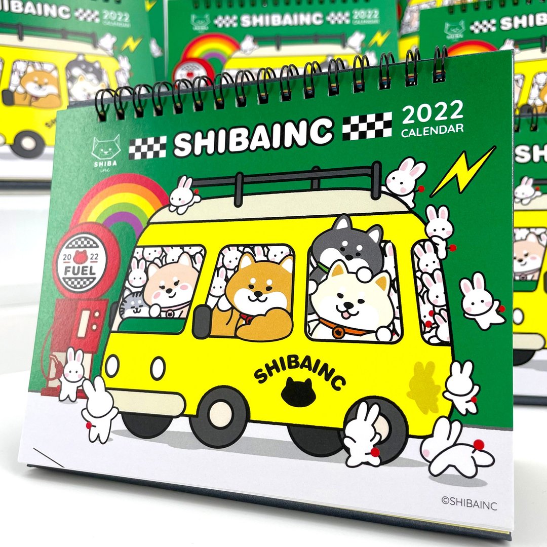 SHIBAINC—全新2022年 柴犬工房枱历 - 年历/台历 - 纸 绿色