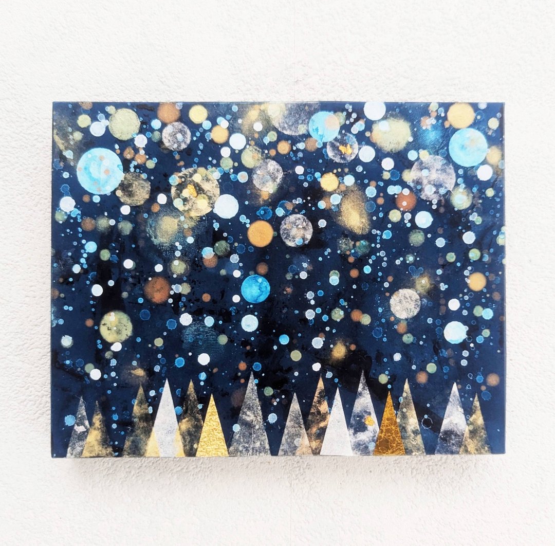 Snow Forest F0 - 海报/装饰画/版画 - 木头 蓝色