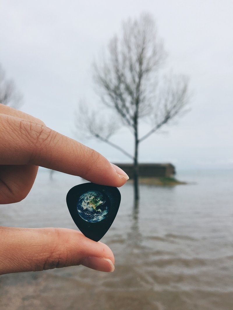 双面泼墨手写结他拨片Guitar Pick – 星球款 - 吉他配件 - 其他材质 多色