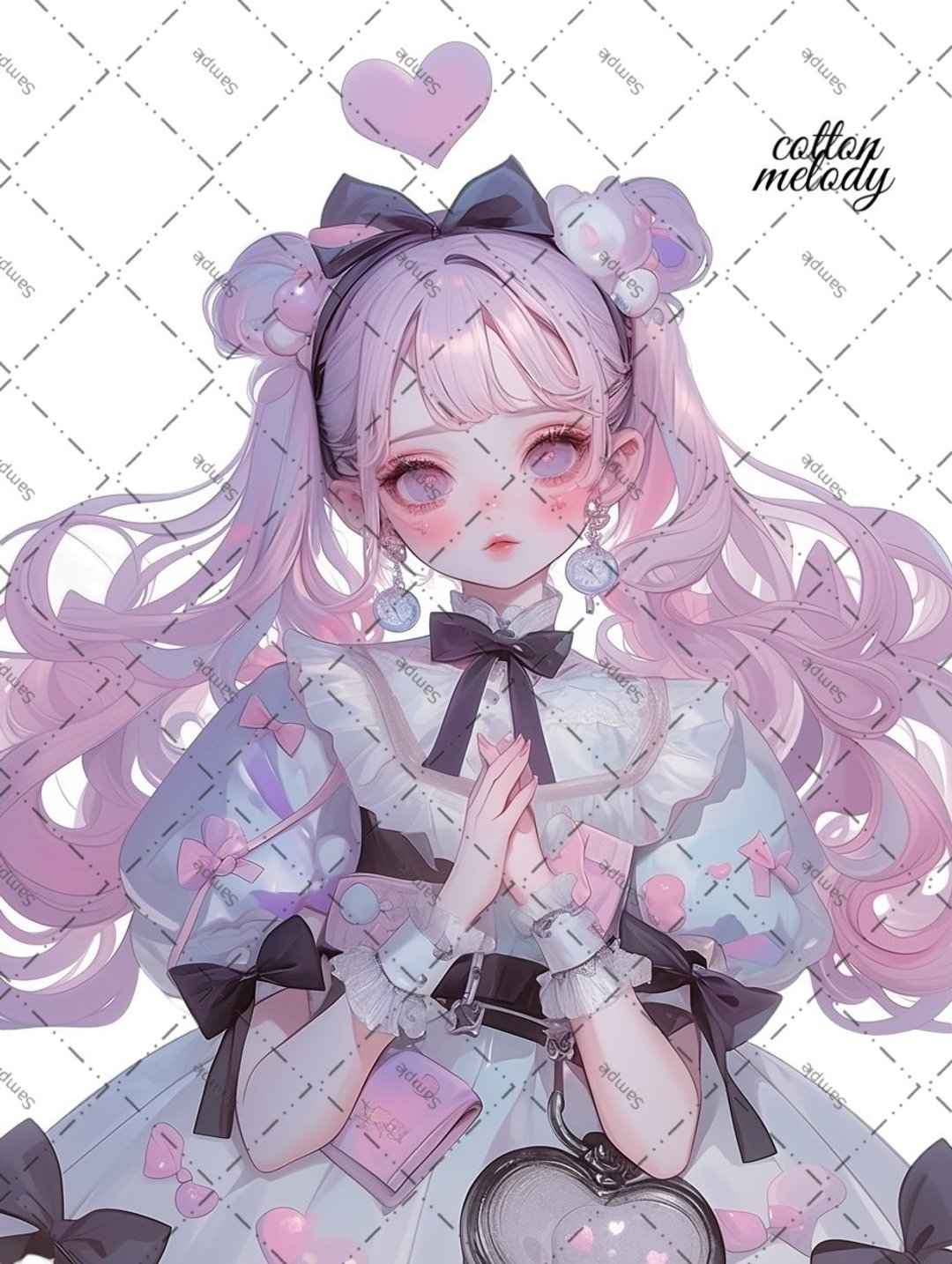 original sticker no.1945 人物贴纸 原创贴纸 原创人物贴纸 装饰贴纸 cotton melody - 贴纸 - 纸 