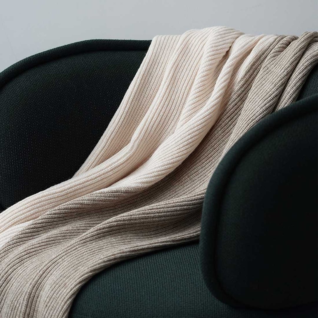 Crossed Path Blanket - 被子/毛毯 - 羊毛 多色