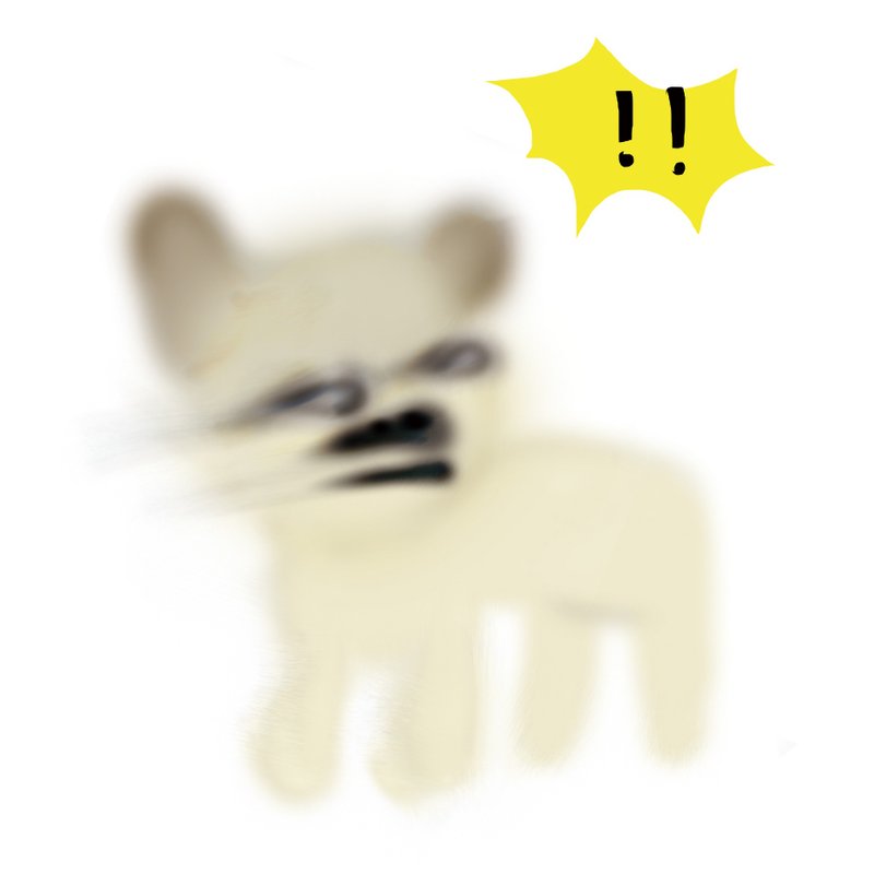 被吓到的狗 T - Shirt - 女装 T 恤 - 棉．麻 多色