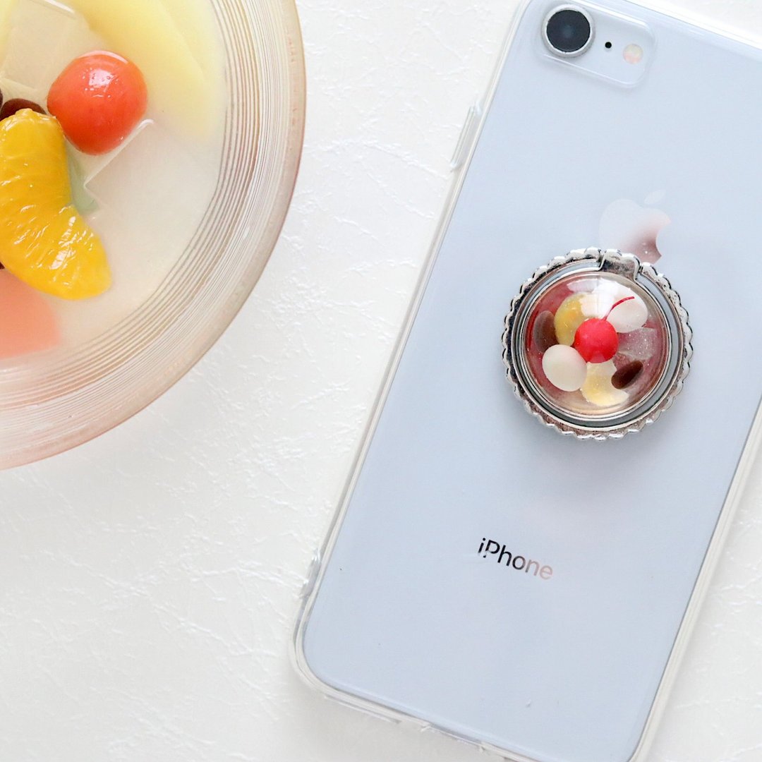 Pink fruit punch smartphone ring - 手机配件 - 树脂 透明