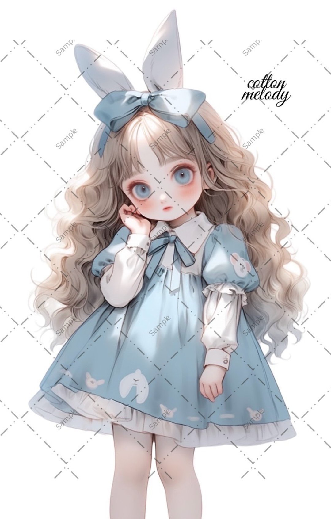original sticker no.288 人物贴纸 原创贴纸 人物贴纸 女孩贴纸 原创人物贴纸 - 贴纸 - 纸 