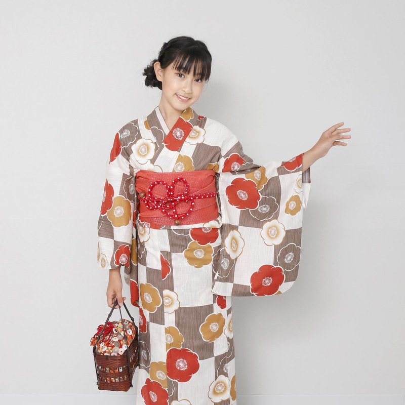 浴衣 腰封 2件组 儿童 130/140 x23-1 - 其他 - 棉．麻 