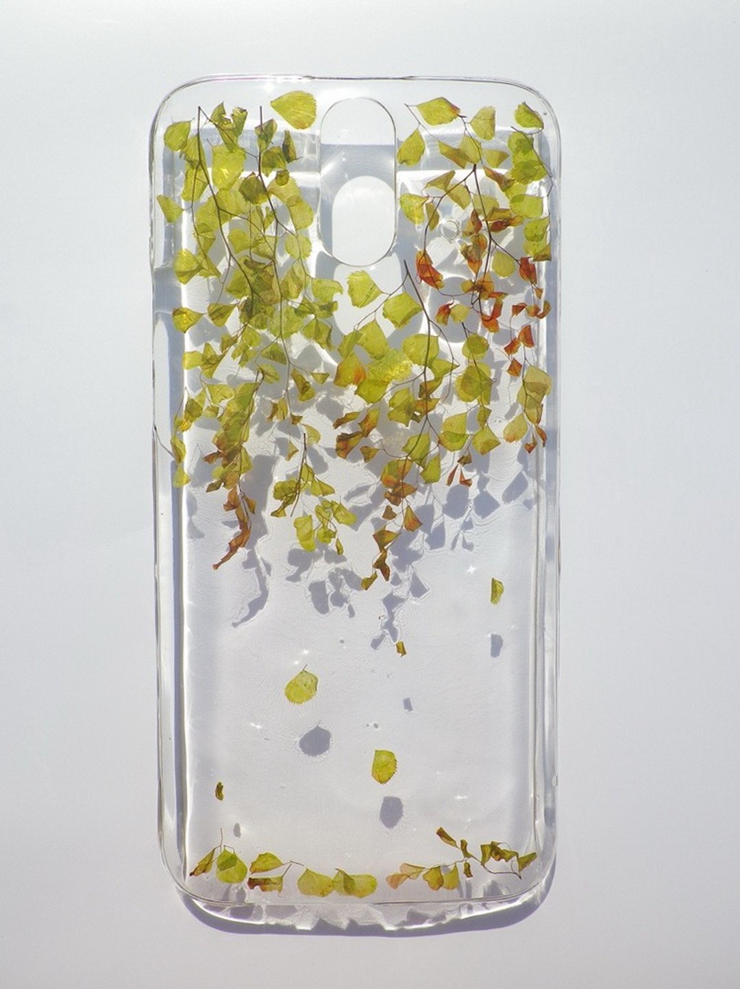 Annys workshop手作押花手机保护壳,适用于HTC M8 ACE, 飘落 - 手机壳/手机套 - 塑料 绿色