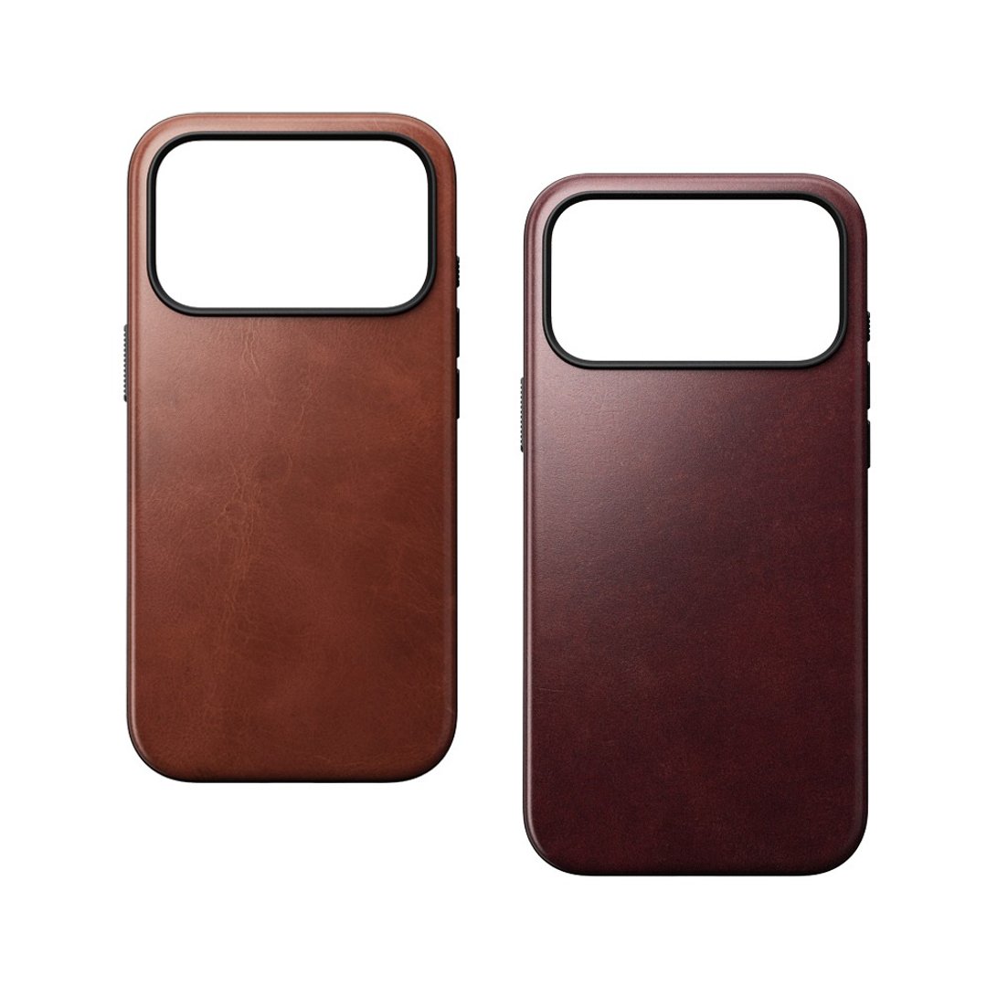 NOMAD iPhone17/18Pro、17/18ProMax Modern 全真皮保护壳 (Horween - 手机壳/手机套 - 真皮 咖啡色