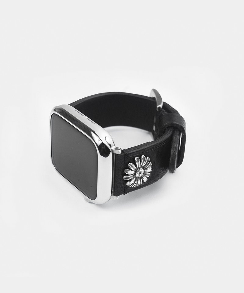 Daisy Apple Watch Strap - 表带 - 真皮 黑色